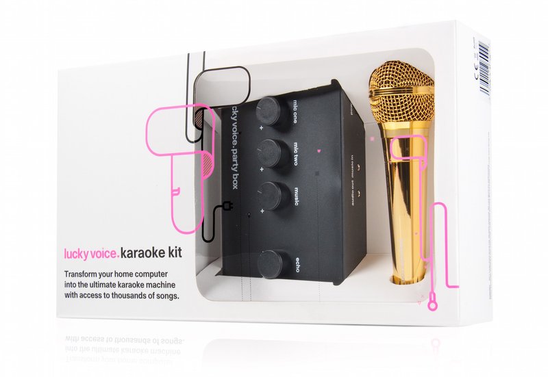 A photo of a Lucky Voice Karaoke Kit