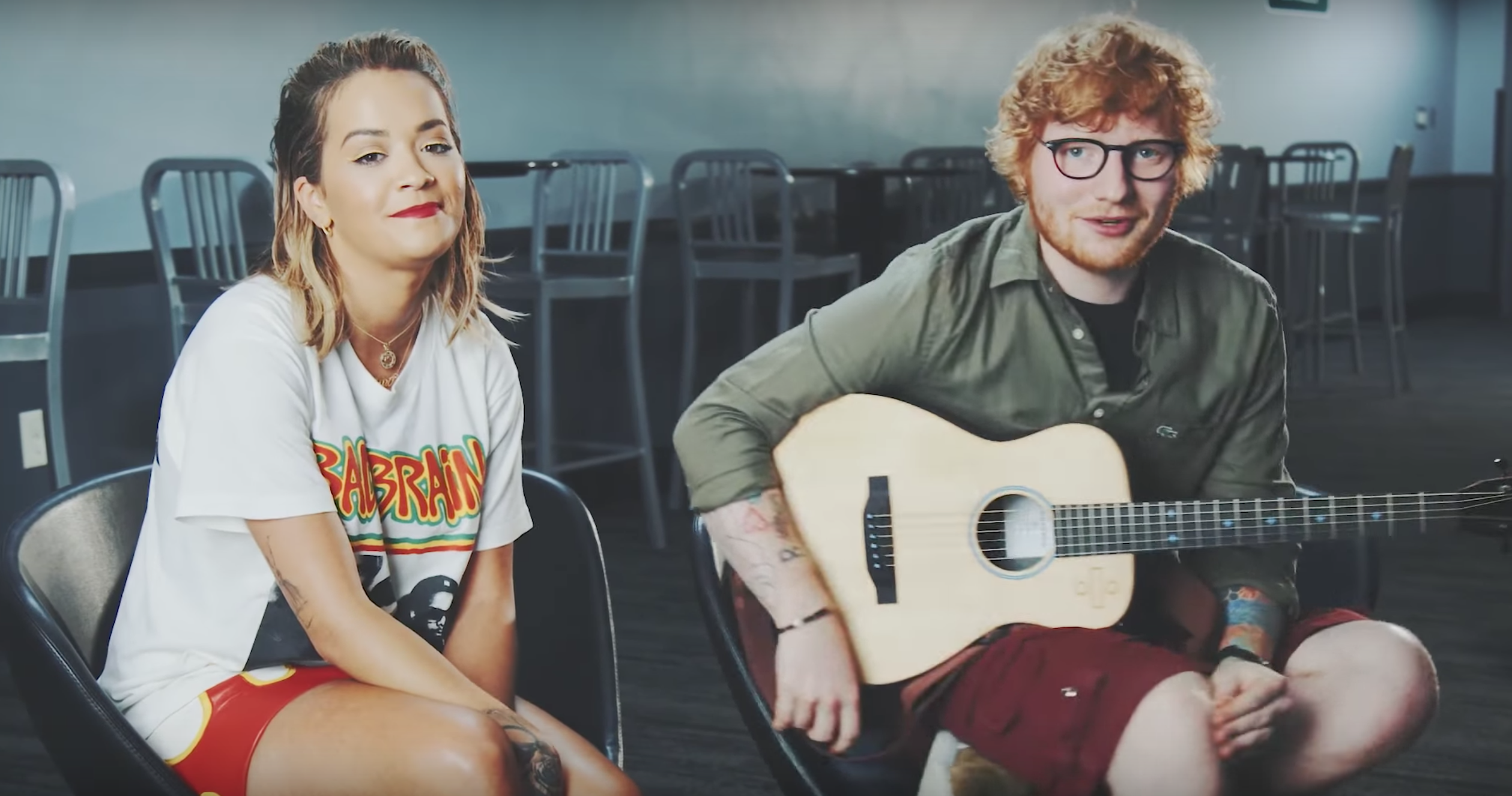 Watch Rita Ora And Ed Sheeran Sing Stripped Back Version Of Your Song