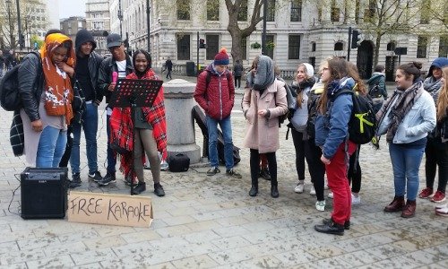 Free Karaoke Busking